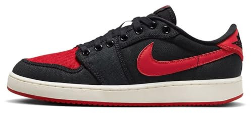 Herren Nike AJKO 1 Low Black/Varsity Red-Sail (DX4981 006), Schwarz/Varsity Red-Sail, 9
