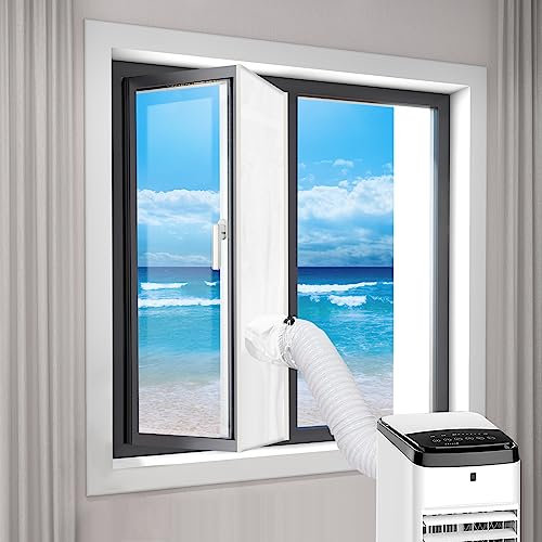 Landrip Guarnizione per finestra del condizionatore d'aria, kit di guarnizioni per finestre per condizionatore d'aria portatile con arresto dell'aria calda, guardie di ricambio d'aria, 300 x 45 cm