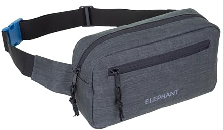 Hüfttasche Bauchtasche Sport Elephant Travel Waist Bag 13027 Grau Oliv | Gürteltasche Outdoor Damen Herren Hip Bag fanny pack large Urban Pouch Sport Crossbag Camping Anthrazit