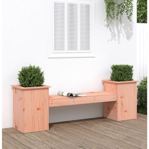 Rantry Panca con fioriere Legno di Abete Douglas 184,5x39,5x56,5 cm Panche da giardino