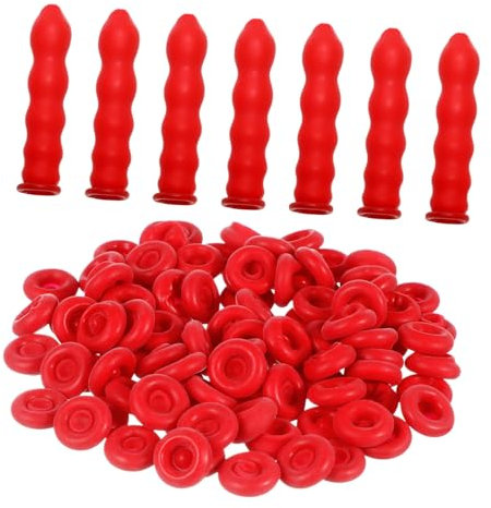 ARTIBETTER Kartuschenkappe 100 Stück Sealer Saver Schutzhülle Zum Abdichten Auslaufsicher Robuster Latex-dichtungsschutz