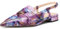 Castamere Donna Slingback Scarpe Basse Pumps Basso Tacco Heel Chiusa a Punta Slip-on Loafers Scarpe Ufficio Casual Dress Scarpe 2 CM Heels Vortice Viola 39 EU