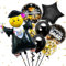 AUNGKWANG 8 Stück Abschluss-Luftballons, Abschluss-Folienballons für Frauen, Abschluss-Ballon-Set, Abschluss-Party-Dekorationen, Schulabschluss-Zeremonie, Abschluss-Zertifikat, Geschenk-Dekorationen