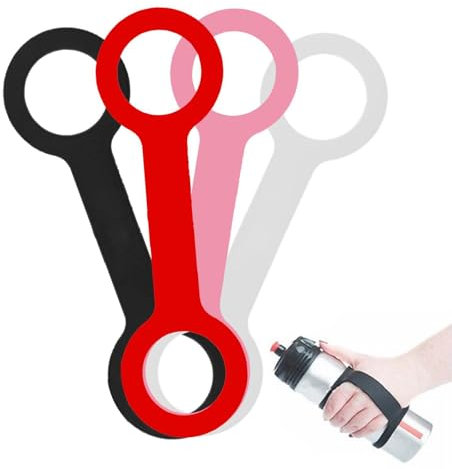 Water Bottle Carrier Grip - Soft Band Holder Strap, Drop Protection Anti Slip Grip Water Bottle Accessories for Running, Hiking, Walking, Climbing, Jogging