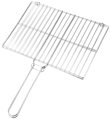 Faltbarer Korb zum Grillen von Fischen – Grillnetz mit langem Griff