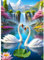 CEOVR Diamond Painting Kit Erwachsene Schwan,Schwanen Paar Diamond-painting,30x40 cm Diamant Paintings Kit,5D DIY Diamond Painting Bilder Set,5D DIY Tiere Diamond Painting Bilder Kit