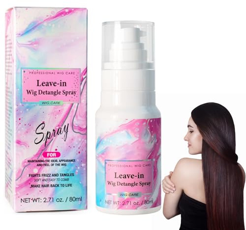 Glättendes Perücken-Spray, Anti-Frizz, Sofortige Frizz-Kontrolle, Glanz Für Synthetik- Oder Echthaar-Perücken, Repariert Trockenheit, Verhindert Verknotungen, Reduziert Statik, serums (9)