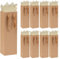 12 Pack Wine Gift Bags With Tissue Paper - Kraft Bottle Bags for Christmas, Wedding, Birthday
