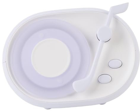 Retro-Bluetooth-Lautsprecher, Kleiner Vintage-Bluetooth-Lautsprecher mit Licht, Bassverstärkung, Wiederaufladbarer USB-Lautsprecher für Geburtstag, Erntedankfest, (helles Lila)