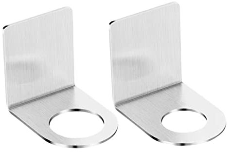 Edelstahl Wandmontierter Duschgelhalter 2 Stück Silber für Bad