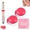 Korean Pudding Pot Blush,Korean Pudding Pot Lip,Korean Pudding Pot Makeup,Blurring Pudding Pot Lip,Blurry Pudding Pot for Lip&Cheek,Blurring Makeup Blush,Long-Lasting Buildable (2*#02)