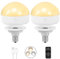 BLUEYE E14 Rechargeable Light Bulb,2Packs,300LM,40W Equivalent,Detachable Charging,3 Color Temperature,Remote Control Puck Emergency Lamp,Dimmer,Timer,for Non-Hardwired