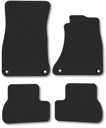 Audi A5 (2009-2016) [Sportback] 5mm Rubber Car Mats | Heavy Duty Rubber Tailored Fit Floor Mats Full Coverage Durable Waterproof Accessories Easy Clean Anti Slip Made in the UK