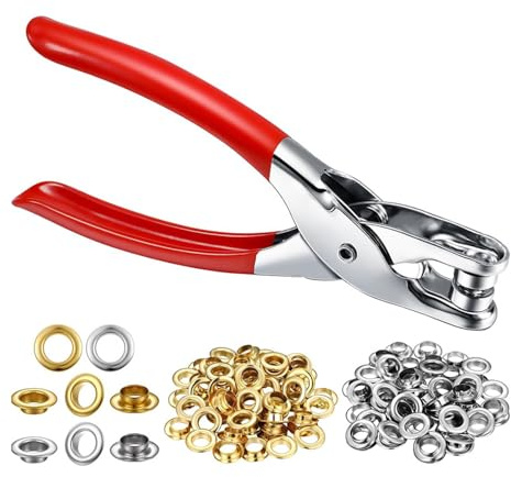 Manuelle Ösenzange, Ösen-Werkzeug-Set, 12 Mm Locher-Set, Ösen, Unterlegscheiben für Lederschuhe, Stoff
