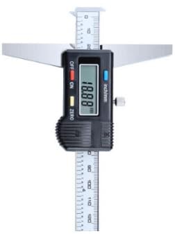 GTHTUHFD Jauge De Profondeur Électronique Numérique 0-300 Mm Pied À Coulisse De Mesure De Profondeur De Haute Précision Tout en Métal,