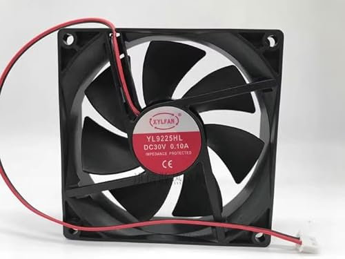 92MM Case cooling fan，YL9225HL DC30V 0.10A 9225 2-wire silent cooling fan