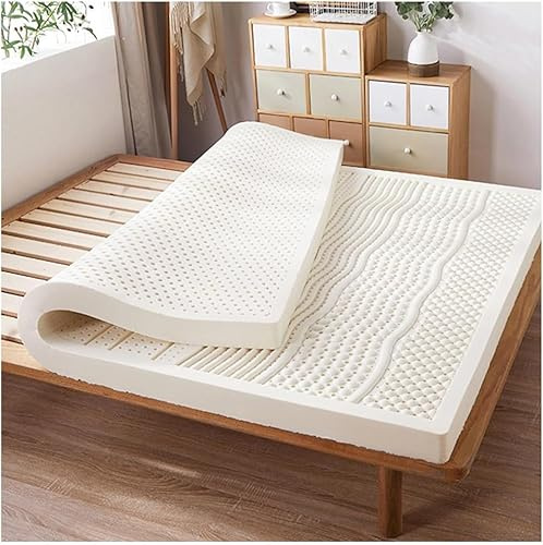 Naturlatex Topper, 5 cm, 7,5 cm, 10 cm Kollektion Inklusive Bio Bezug – Vollgröße,4in,150x200cm(59x79in)