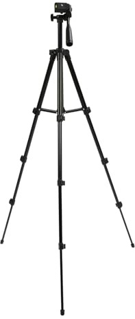 40in Leichtes Kamera Stativ für Fotografie Video Live Streaming | 4-fach Auszug bis 103cm, 360° Drehkopf, 1kg Traglast, Nivelliergerät