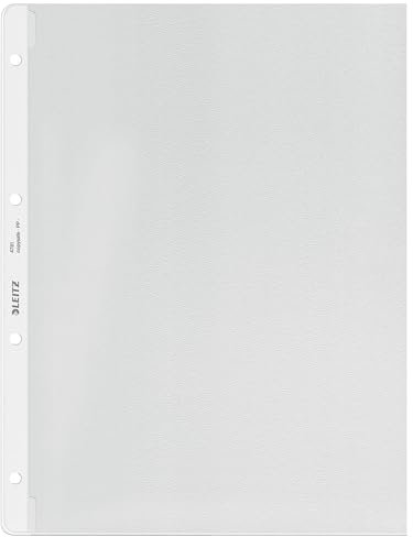 Leitz Prospekthülle, A4, PP, genarbt, dokumentenecht, farblos (100 Stück)