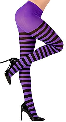 W WIDMANN MILANO Party Fashion - Medias, rayas, 70 DEN, Halloween, disfraces