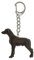 Miniblings Deutsche Dogge Schwarz Schlüsselanhänger Hund - Handmade Modeschmuck I I Anhänger Schlüsselring Schlüsselband Keyring