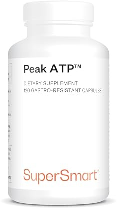 Peak ATP (Adenosintriphosphat) - Energie-Boost - Glutenfrei - SuperSmart | Hilft Ermüdung zu reduzieren und Kraft zu steigern - Eine patentierte und klinisch validierte Form von ATP - Vegan