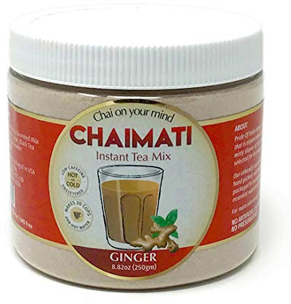 Pride Of India Ingwer chai latte Instant-Tee Vormischung gepudert, 8,82 Unzen (250gm) jar (macht 20 Tassen)