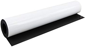 Magflex® Lite Flexible Gloss White Magnetic Sheet zum Erstellen von Magnetbildern, Kunstwerken, Schildern Oder Displays - 620mm Breit - 5M Länge - Pack von 2