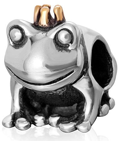 Frosch-Charm, 925er Sterlingsilber, für Pandora-Bettelarmbänder
