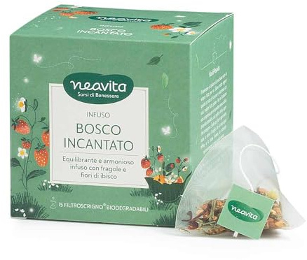 Neavita Bosco Incantato Infuso Di Frutta Filtroscrigno, 15 Filtri Da 3,5 g | 3,5 g per filtro