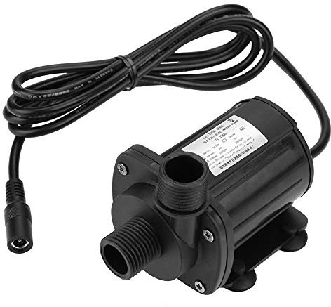 DC 12V Pompe à Eau d'Appoint sans Brosse, Mini Pompe à Eau Submersible à Tête Hydraulique à Faible Bruit -40-100
