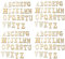 JKJF Holz Buchstaben Groß Buchstabe Unfertiger Holz Aufkleber für DIY Kunsthandwerk Hochzeitsfest Festival Party - 104 Stk A-Z 4 Sätze