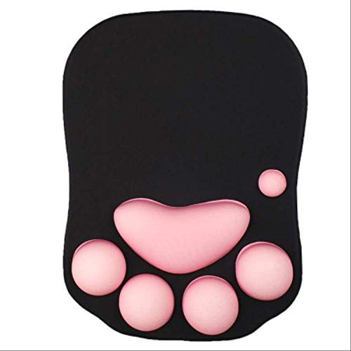 Tapis de souris 3D Silicone doux chat mignon patte tapis de souris repose-poignets coussins tapis de souris pour enfants ordinateur portable tapis de souris ordinateur Blackpink