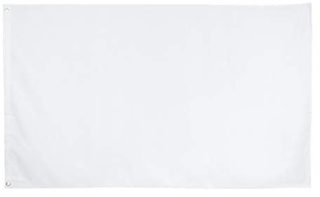 NUOBESTY Einfache Weiße Fahnen Polyester Polyester Feste Weiße Fahne DIY Leere Banner Party Dekoration 90X150cm