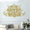 Golden Mandala Wandaufkleber Yoga Lotus Wandtattoo Home Wohnzimmer Schlafzimmer dekorative Wandbild abnehmbare Vinyl Aufkleber 57 * 90 cm