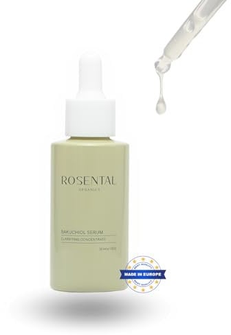 Rosental Organics Bakuchiol Serum (30ml) - Gesichtspflege gegen Unreinheiten & Akne - Anti-Aging Gesichtsserum - Klare Haut - Retinol Alternative - 100% Vegan & Naturkosmetik - Made in Österreich