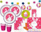 XXL 66 Teile Rosa Oster Häschen Party Deko Set 8 Personen