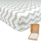 mimaDu - Spannbettlaken aus Baumwolle Oeko-Tex 70x140 cm auch für 120x60, 140x70 - Bettlaken für Kinderbett, Babybett - Spannbetttücher für Gitterbett (oval & eckig) - Kinderbettlaken (Zickzack)