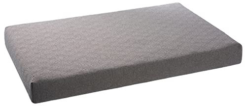PETSTUFF Orthopädisches Hundebett Bezug abnehmbar waschbar Farb- und Größenwahl, hellgrau, M