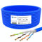 hb-digital 5m Câble Ethernet CAT 8 S/FTP PiMF CAT8.1 en Cuivre Massif, Câble Réseau d'Installation LSZH, 2000MHz pour Switch, Serveur, PC, Prise RJ45, AWG22 - Bleu