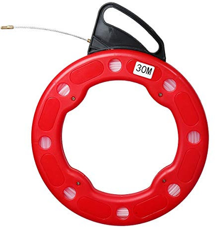 Fish Tape Reel Draht Ziehen Werkzeuge 30M Elektrischer Kabel Abzieher Rollen Abzieher
