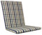 KETTtex EXKLUSIV Auflage Mittellehner Blau-Grau kariert I Gartenstuhl Polster 109x50x4cm I KTH2 Sitzauflage weich & robust I atmungsaktive Stuhlauflage I UV-beständiges Sitzkissen I Dessin 8901