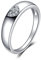 JewelryPalace Herz Liebe Verlobungsring Eheringe Ring Silber 925 Damen, Zirkonia Silberringe Trauringe Damenring Vorsteckring Hochzeitsringe Memoirering Ewigkeitsring Band Ringe Set, Damen Schmuck 53