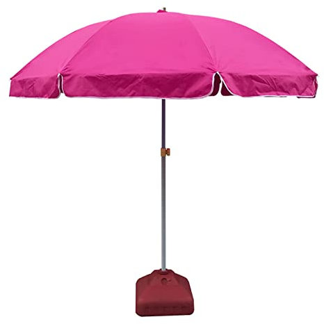 LHX Outdoor-Sonnenschirm, Polyester-Sonnenschirm, regenfester Garten (Color : Pink)