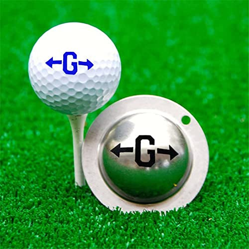 Joayuezo DIY Ball Marker Stainless Steel Golf Balls Marker Stencil Personalized Golf Ball Liner Golf Ball Drawing Alignment Stencils Marking Tool (G)
