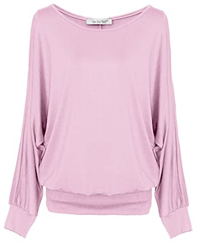 Van Der Rich ® - Maglione Oversize - Donna (ML-Rosa, L)