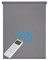 Tende a rullo per interni Oscuranti motorizzate tenda motorizzata Blackout elettrica in tessuto Isolamento termico con betteria e telecomando per finestre STORESDECO Grigio motorizzate 140x250 cm