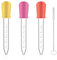 3 Stück Liquid Dropper, Dropper Pipette, Silikon Pipetten, 5 ML Dropper Graduierte Transfer Pipette, Bringen 1 Stück Bürsten, für Pflanze, Haustier und Süßigkeitenformen Bastelarbeiten
