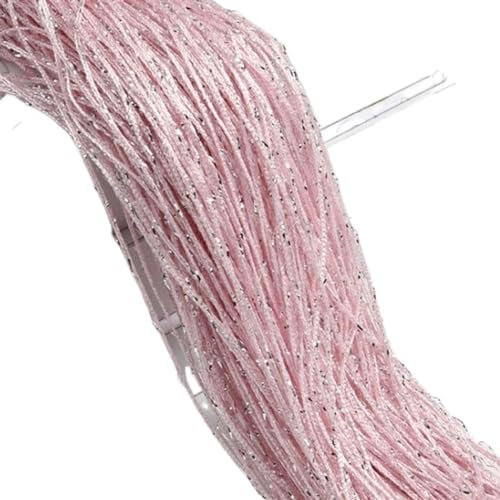 Beaded Curtains Beaded Curtain Door Curtain Beads Thread Curtains Window Wall Panel Room Divider Doorway Home Living Room Wedding (Color : Light pink, Size : 300x260cm)