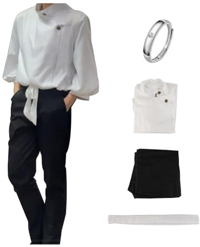 ETEBAS Okkotsu Yuta Kostüm Cosplay Yuta Uniform Anzug Ring Outfit Komplettes Set